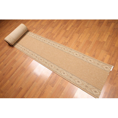 Tapis brun clair/beige transitionnel Fawcett