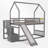 Twin Over Twin Bunk Bed With Slide And Staircase-1316220224