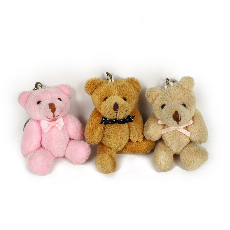Plush Bear Keychain Baby Shower Favor