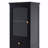 63" Tall Bathroom Storage Cabinet With Glass Doors, Free-Standing, Two Drawers, And Adjustable Shelves-529881546