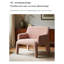 Chaise d'appoint en sherpa Wabi-Sabi pour usage domestique
