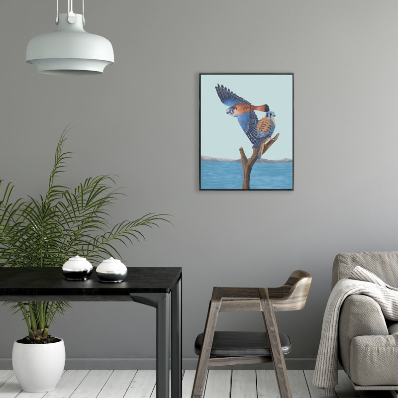«American Kestrels» par Fern Cassidy, H 31,5 po x l 25,5 po