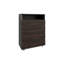 Dresser, 4 Drawers, 1 Shelf, Matt Grey / Dark Oak