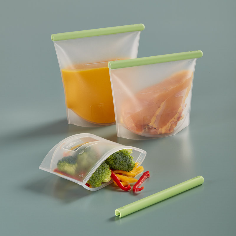 Lékué Reusable Silicone Bags, Set of 3