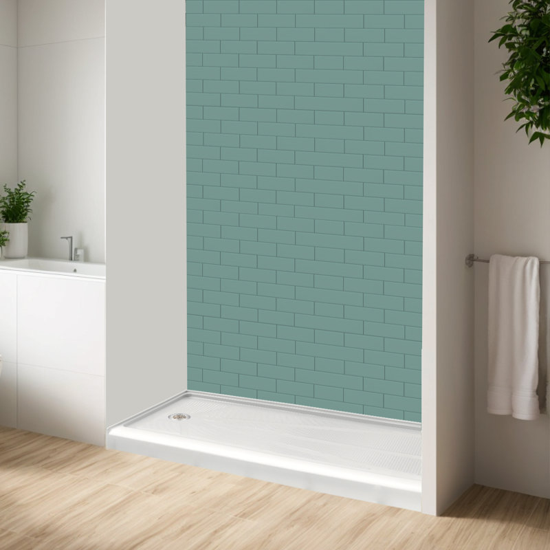 Base de douche triple antidérapante ABC6036, Gauche