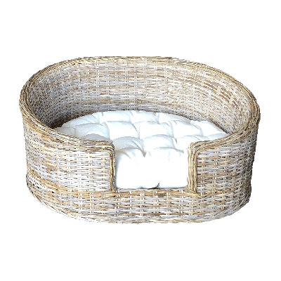 Hartzog Orthopedic Wicker Pet Bed