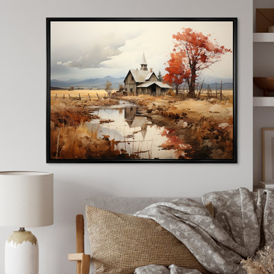 " Peaceful Barnyard Landscape "