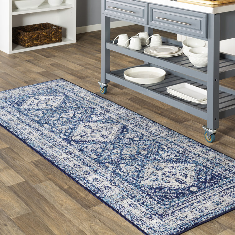 Tapis oriental bleu marine Fitz