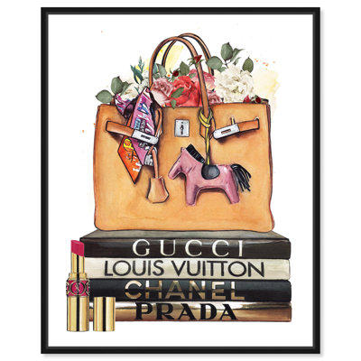 Doll Memories - More than books Canvas Modern Fashion Art by Art Remedy