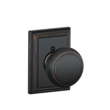 Andover Knob with Addison Trim Non-Turning Lock