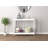 Modern Console Table With X-Frame Design, Two-Tier Storage Shelf, And Durable Engineered Wood Construction