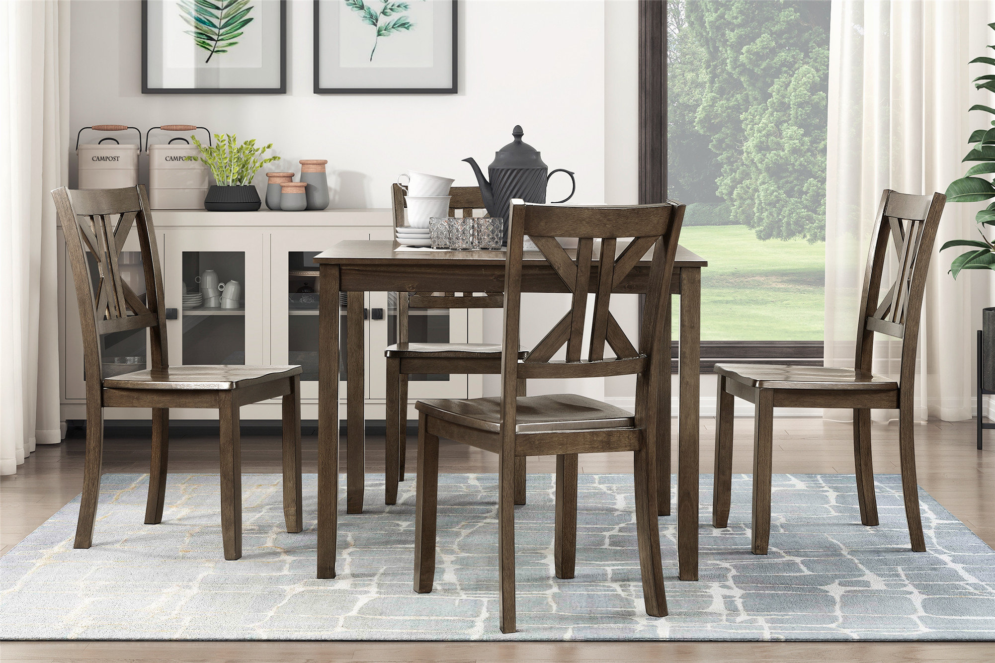 Red Barrel Studio® Daviel 5 - Piece Dining Set | Wayfair