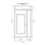 Porte d'entrée avant pré-suspendue à panneaux latéraux en acier argenté anthracite / anthracite avec panneau latéral-119993295-119993291-119993294