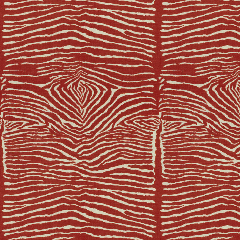 Hommage Le Zebre Fabric, Red