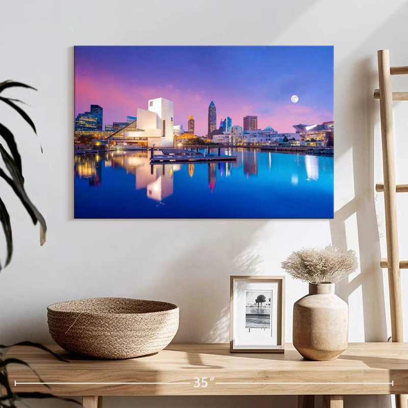 Senne Downtown Cleveland Reflection, 16" H x 24" W
