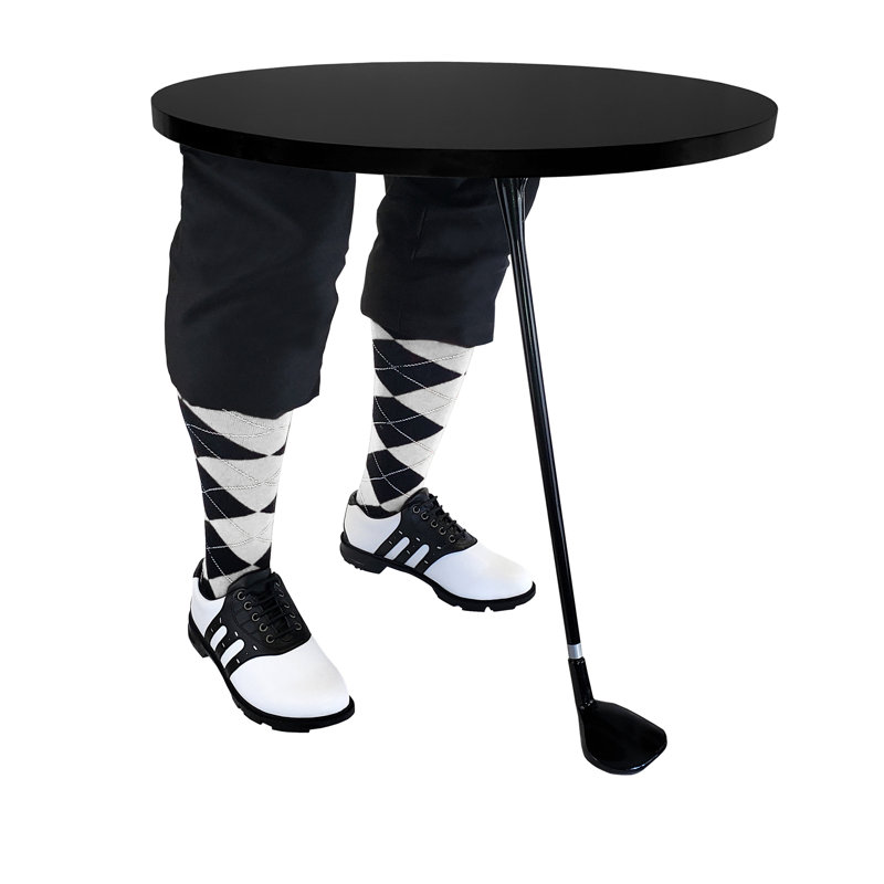 Table de bout abstraite, Noir