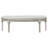 Colwood Silver Oak Upholstered Curved Bench