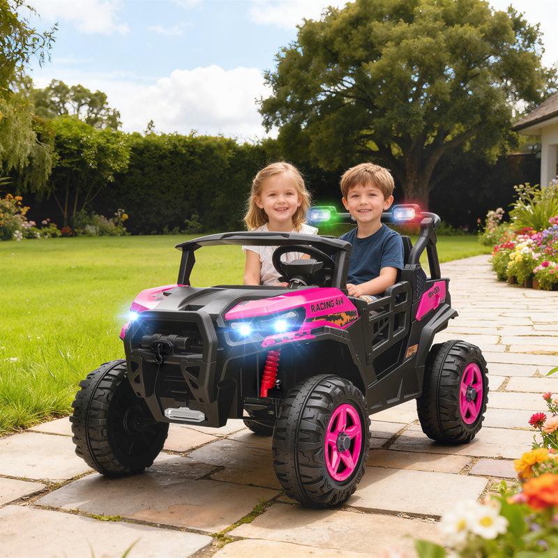 HOMCOM Battery Powered Ride On, Pink