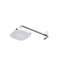 G Series 2.5 GPM Square Single Rain Shower Head with Comfort Wave Technology-1550782610