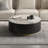 Jahnea Round Coffee Table with Storage, 2 Drawers-988973400-988973399