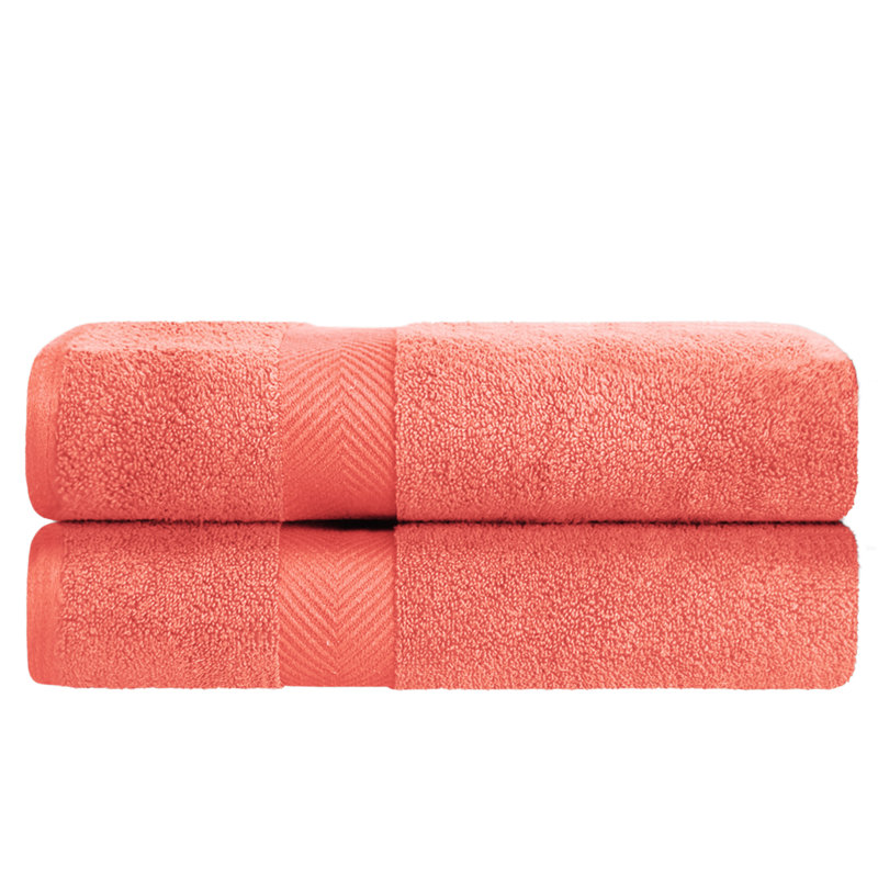 Drap de bain 100% coton Blue Nile Mills, Rose corail
