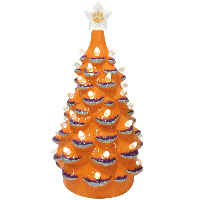Arbre en céramique NCAA College Spirit, Tigers de Clemson