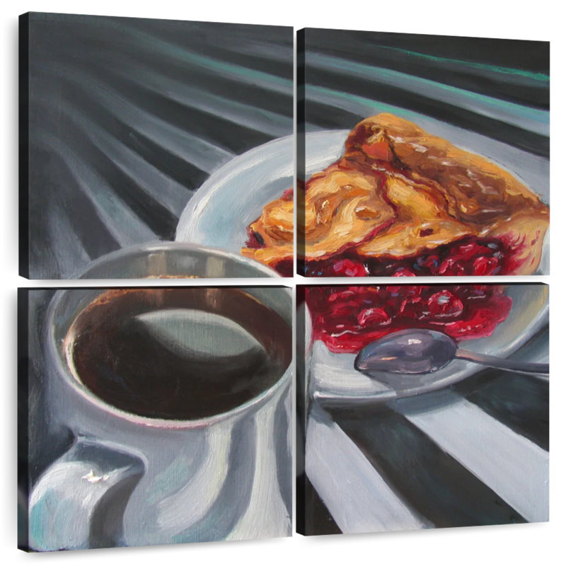 Tarte et café Yarlin, H 38 po x l 38 po