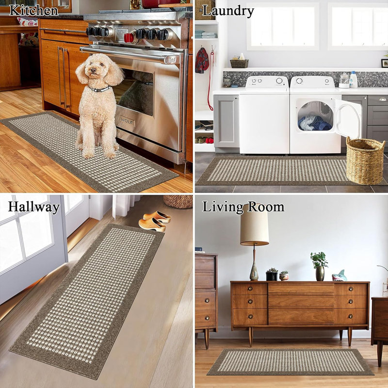 Area Rug, Runner 1'8" x 4'11", Brown