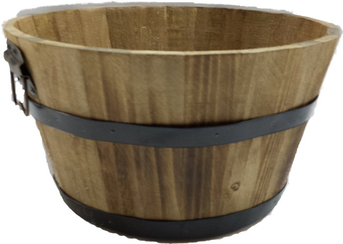 Panier à mèche rond en bois, Naturel