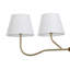 Luminaire suspendu 4 lumières à abat-jour l 37 po avec doublure en toile de jute Aeris
