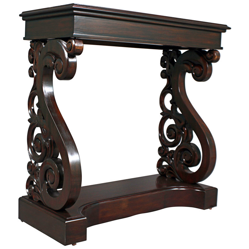 Console en bois massif 35,5 po Mucha