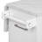 50.7" Kitchen Island With Storage Tilt Trash Can Cabinet And Pull Out Cabinet Organizer, Rolling Kitchen Island On 5 Wheels With Drop Leaf, 2 Drawers, 1Door For Kitchen, Dining Room, White-712276008