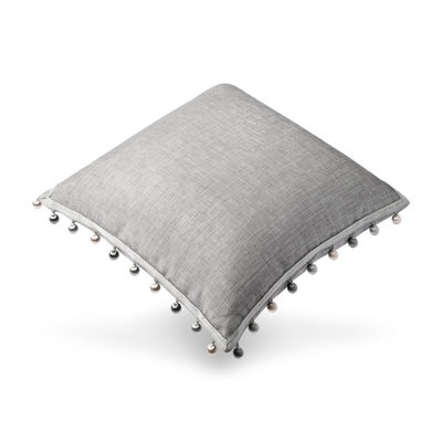 Pebble Plush Tassels Throw Pillow