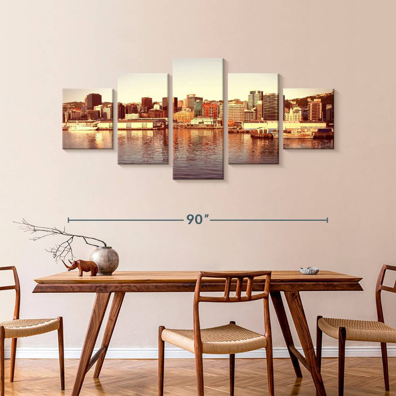 Old Wellington City, 42" H x 92" W
