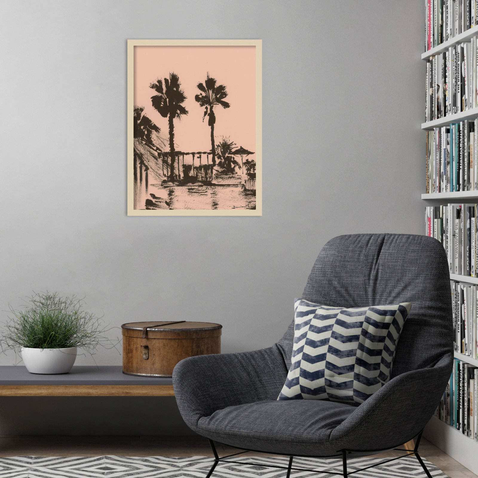 Holiday Print by Dan Hobday, Brown, 25" H x 19" W