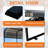 Metal Carport 11x19 Ft Heavy Duty With Galvanized Steel Roof Black Frame