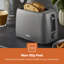 GEEPAS 2 Slice Toaster | 6 Browning Levels with Cancel Function | For Thin Small Bread Slice, Removable Crumb Tray Cool Touch Housing High Lift | Space-Saving Design | 1 Yr Warranty 650W-86915874