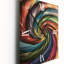 Horloge murale tourbillonnante en spirale en couleurs rétro délavées I-99633515