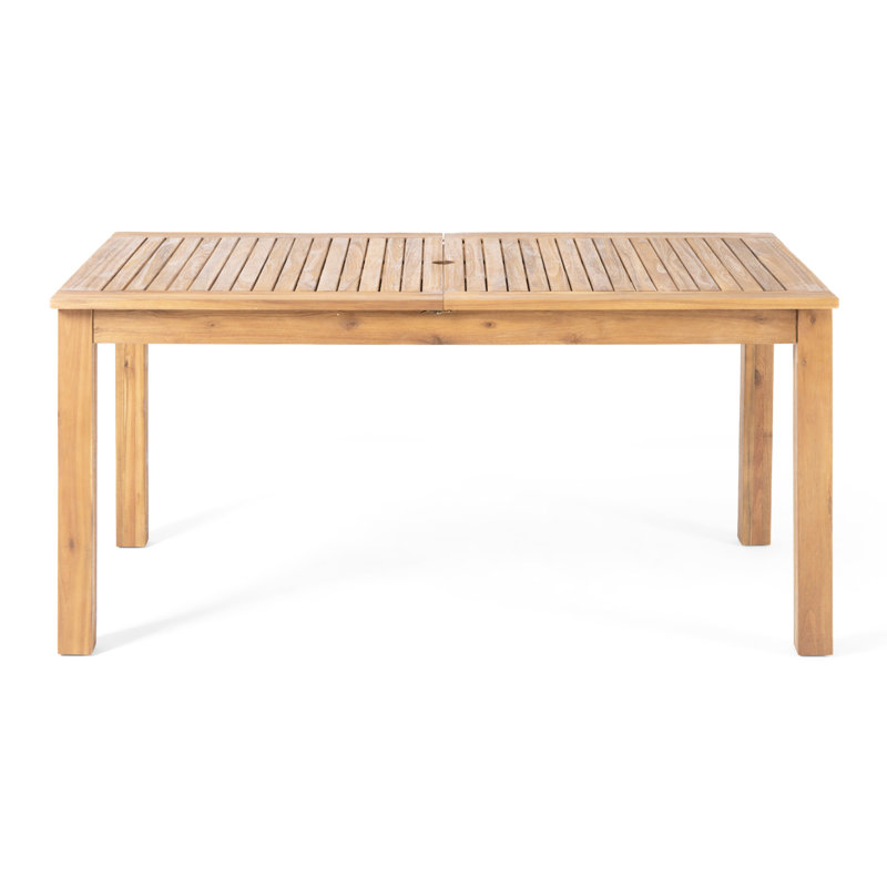 Expandable Table In Natural - Wood Dining, 34.75"Depth X 61.58"Width 29.14"Height Attractive Dining Use,