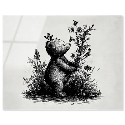 «Botanist Bear», reproduction d'art sur acrylique par Art Remedy