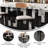 Commercial Metal Barstool with Wood Seat and Boomerang Back-1895090105-1895090107