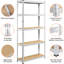 Étagère réglable H 71 po x l 35,5 po x P 12 po Harwood-88115572