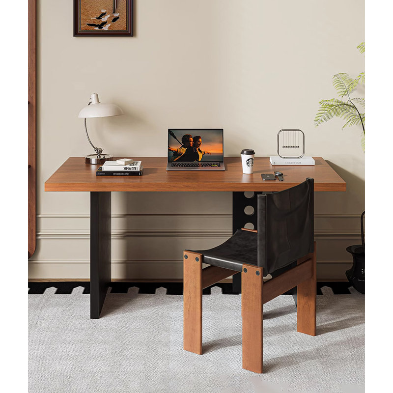 Bureau en bois massif Minimalist, 29.53” H x 55.12” W x 27.56” D