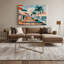 Art mural sur toile brun, "Coastal Modern Beach Life"-1586233800