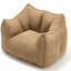 Fauteuil à billes pour chambre à coucher - Matériau en chenille, mousse très résistante pour un sommeil réparateur