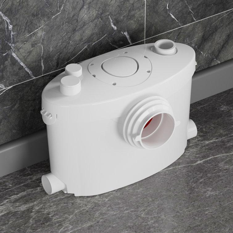 Pompe de puisard 600W avec 4 entrées d'eau pour toilette, sous-sol 600W Macerator