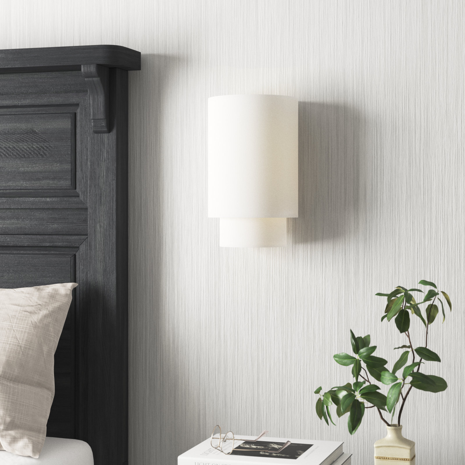 Tanyel 2-Light Flush Mount Sconce, Burnished Brass