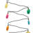 Kurt Adler Indoor/Outdoor UL 10-Light Peace Sign Light Set, 11.5ft