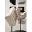 Eroded Wood Circle Sculpture on Stand