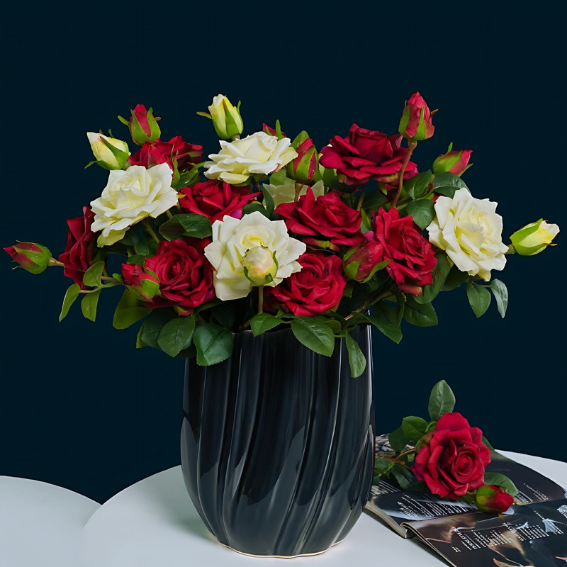 Rose Arrangement, Rouge / blanc